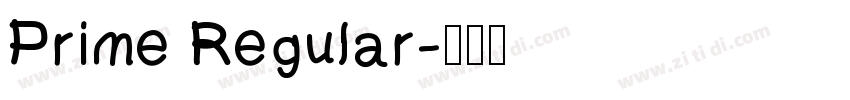 Prime Regular字体转换